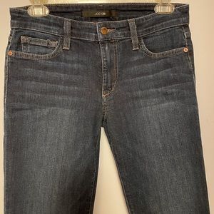 Joe’s Jeans in dark wash color.